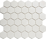 Obklad keramická Mozaika HEX 5 Super White