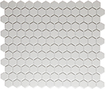 Keramická mozaika Mozaika HEX 2 Super White