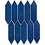 Keramická mozaika Mozaika Picket Blue Glossy
