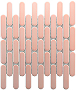 Keramická mozaika Mozaika Pink Oval