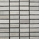 Kamenná mozaika Mozaika Retangle Wooden White