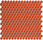 Keramická mozaika Mozaika Orange Glossy