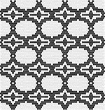 Skleněná mozaika Černobílá Mozaika ADAGIO