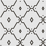 Skleněná mozaika Černobílá Mozaika ARPEGIO