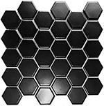 Keramická mozaika Mozaika HEXAGON 5 Černá Mat