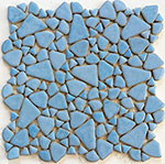 Keramická mozaika Mozaika Oblázky Light Blue glossy