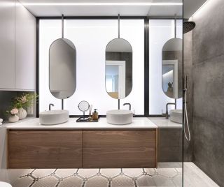 Jemná, ale nepřehlédnutelná. Mozaika, která pozvedne koupelnu na úplně novou úroveň. 🚿✨ #koupelna #inspirace...